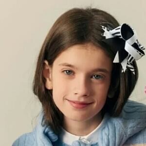 Boutique Black & White Zebra Bow ~ Casual Minimalist Kidcore ~ Cute Accessory